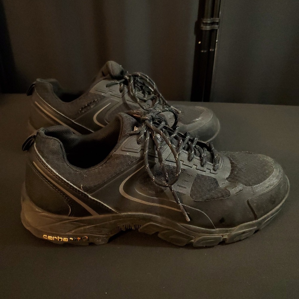 Carhartt Steel Toe Mens Shoes Black Size 10.5 Wide Work Mesh Low Top Lace Up